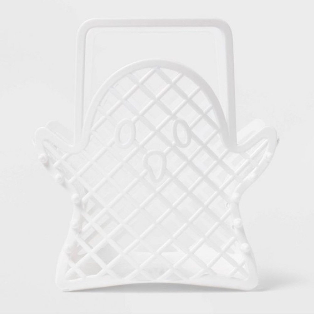 Target White Ghost Halloween Jelly Bag Basket 👻